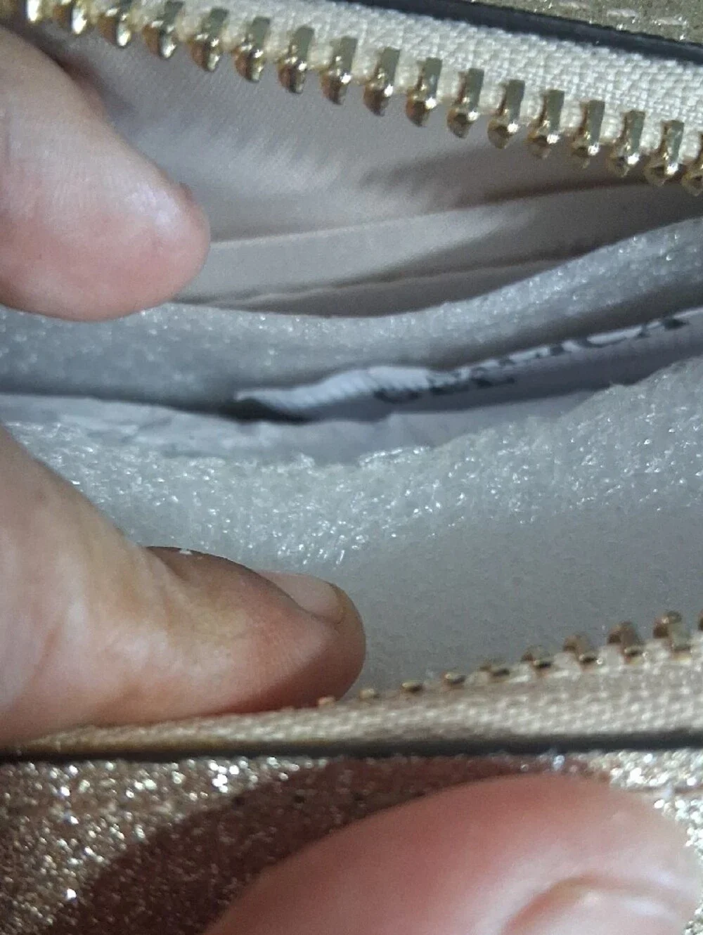 Kate Spade Glitter Crossbody Bag in Silver